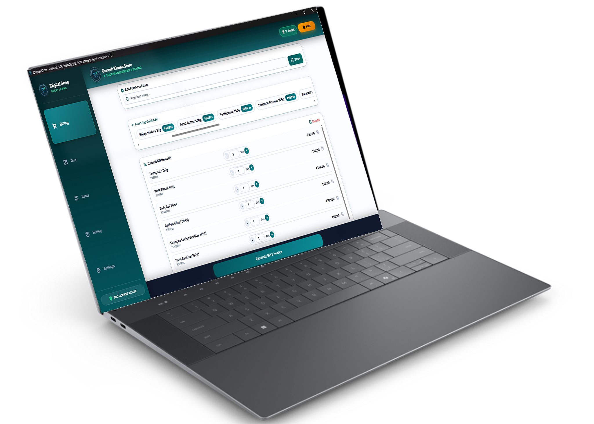 iDigital Shop Desktop v1.7.5 — Point of Sale Billing